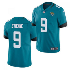 Men's Jacksonville Jaguars #9 Travis Etienne 2021 NFL Draft Teal Vapor Untouchable Limited Stitched Jersey 