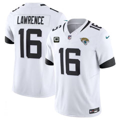 Men's Jacksonville Jaguars #16 Trevor Lawrence White 2023 F.U.S.E With 3- Star C Patch Vapor Untouchable Limited Stitched Jersey 