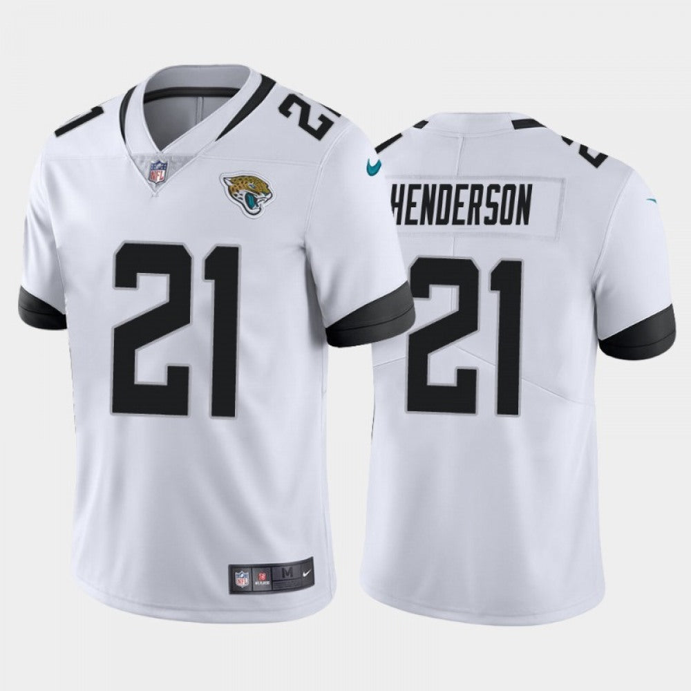 Men's Jacksonville Jaguars #21 CJ Henderson White Vapor Untouchable Limited Stitched Jersey 