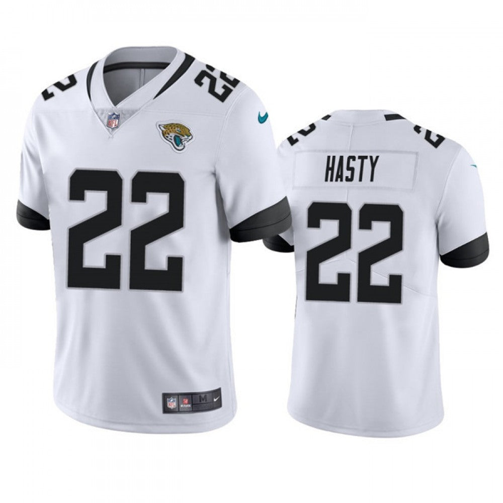 Men's Jacksonville Jaguars #22 JaMycal Hasty White Vapor Untouchable Limited Stitched Jersey 