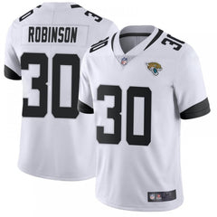 Men's Jacksonville Jaguars #30 James Robinson White Vapor Untouchable Limited Stitched Jersey 