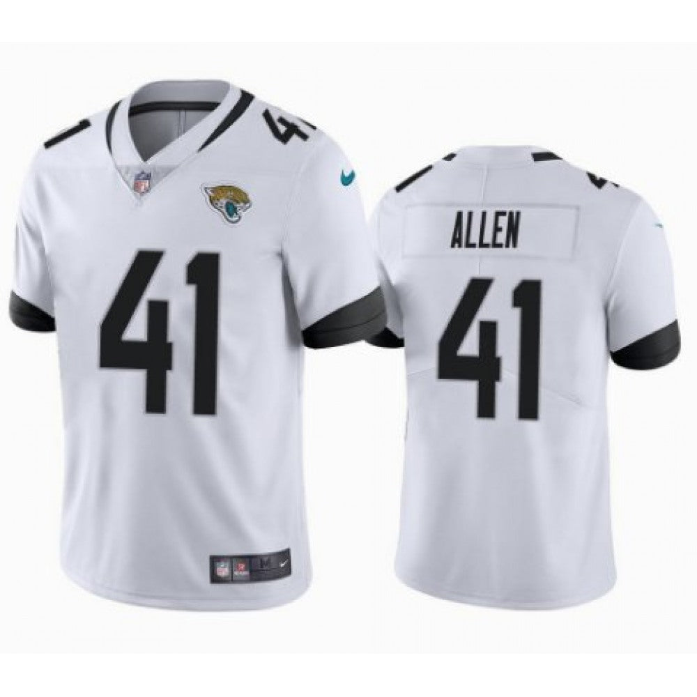Men's Jacksonville Jaguars #41 Josh Allen White Vapor Untouchable Limited Stitched NFL Jersey 