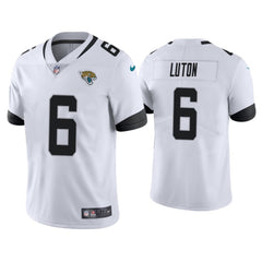 Men's Jacksonville Jaguars #6 Jake Luton White Vapor Untouchable Limited Stitched Jersey 