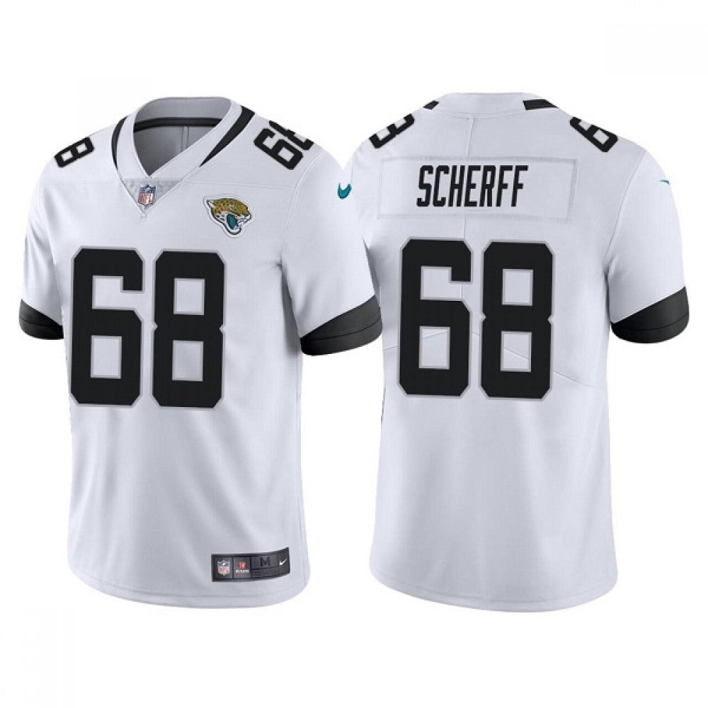 Men's Jacksonville Jaguars #68 Brandon Scherff White Vapor Untouchable Limited Stitched Jersey 