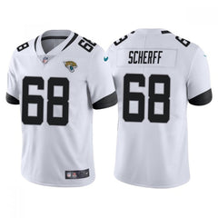 Men's Jacksonville Jaguars #68 Brandon Scherff White Vapor Untouchable Limited Stitched Jersey 