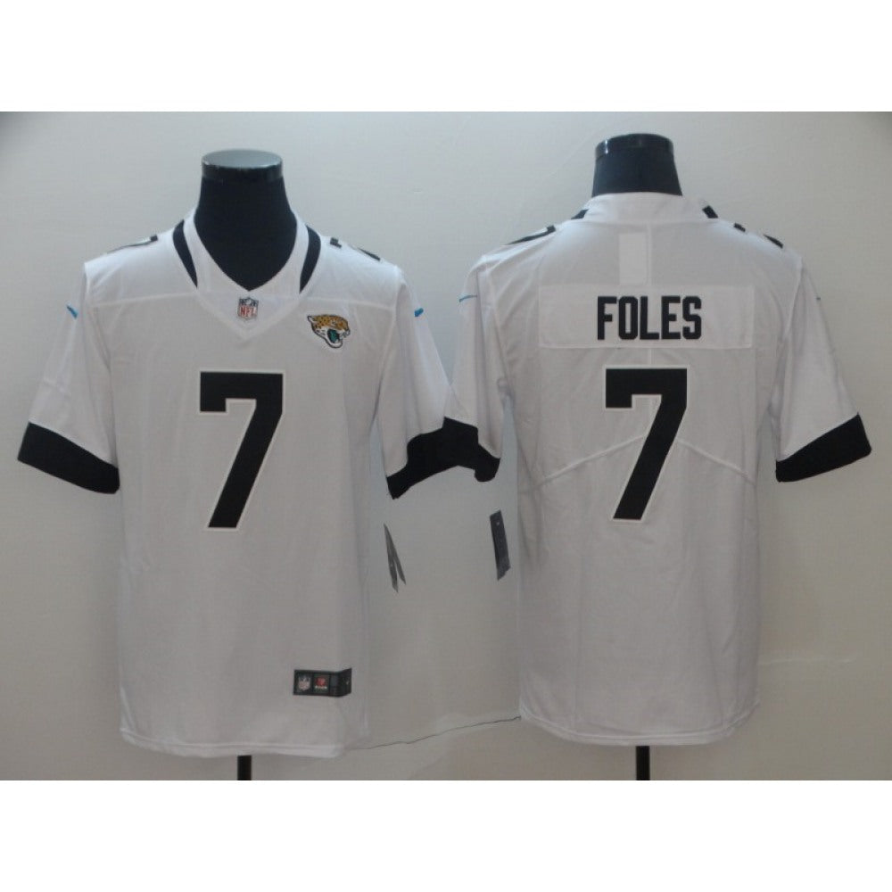 Men's Jacksonville Jaguars #7 Nick Foles White Vapor Untouchable Limited Stitched NFL Jersey 