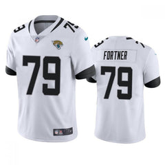 Men's Jacksonville Jaguars #79 Luke Fortner White Vapor Untouchable Limited Stitched Jersey 
