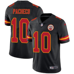 Men's Kansas City Chiefs #10 Isiah Pacheco Black Vapor Untouchable Limited Stitched Jersey 