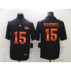 Men's Kansas City Chiefs #15 Patrick Mahomes 2020 Black Fashion Limited Stitched Jersey 