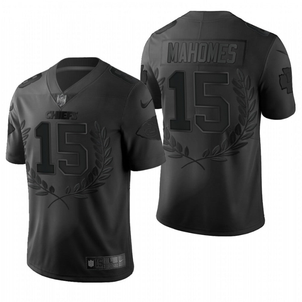 Men's Kansas City Chiefs #15 Patrick Mahomes Black Special Edition Limited Stitched Jersey 