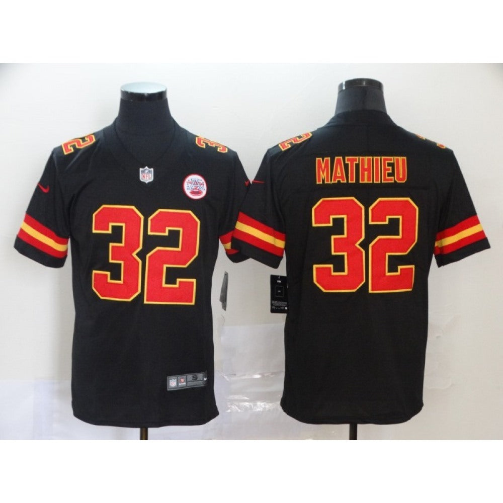 Men's Kansas City Chiefs #32 Tyrann Mathieu Black Vapor Untouchable Limited Stitched NFL Jersey 