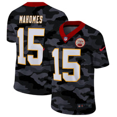 Men's Kansas City Chiefs #15 Patrick Mahomes Camo Limited Stitched Jersey 