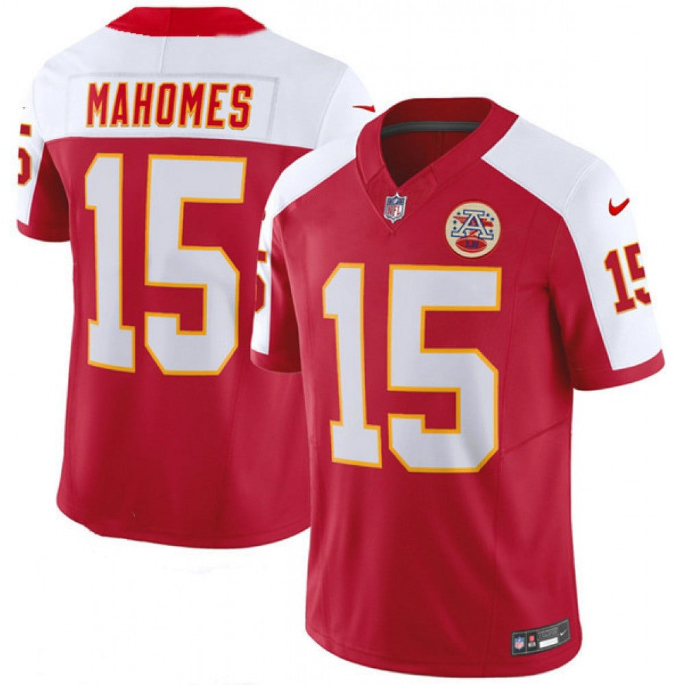 Men's Kansas City Chiefs #15 Patrick Mahomes Red/White 2023 F.U.S.E. Vapor Untouchable Limited Stitched Jersey 