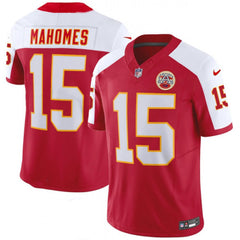 Men's Kansas City Chiefs #15 Patrick Mahomes Red/White 2023 F.U.S.E. Vapor Untouchable Limited Stitched Jersey 