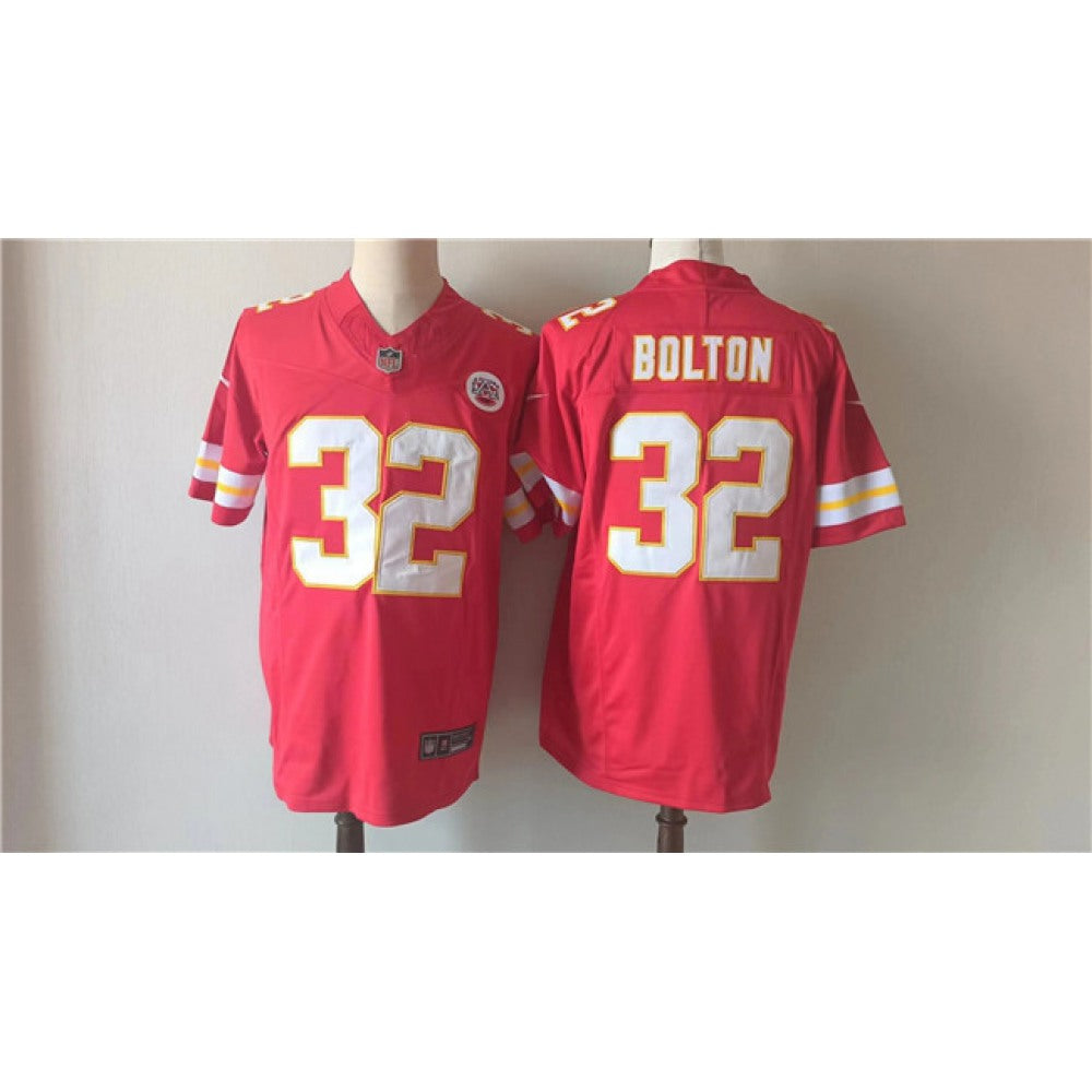 Men's Kansas City Chiefs #32 Nick Bolton Red 2023 F.U.S.E. Vapor Untouchable Limited Stitched Jersey 