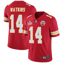 Men's Kansas City Chiefs #14 Sammy Watkins Red 2021 Super Bowl LV Stitched NFL Jersey 