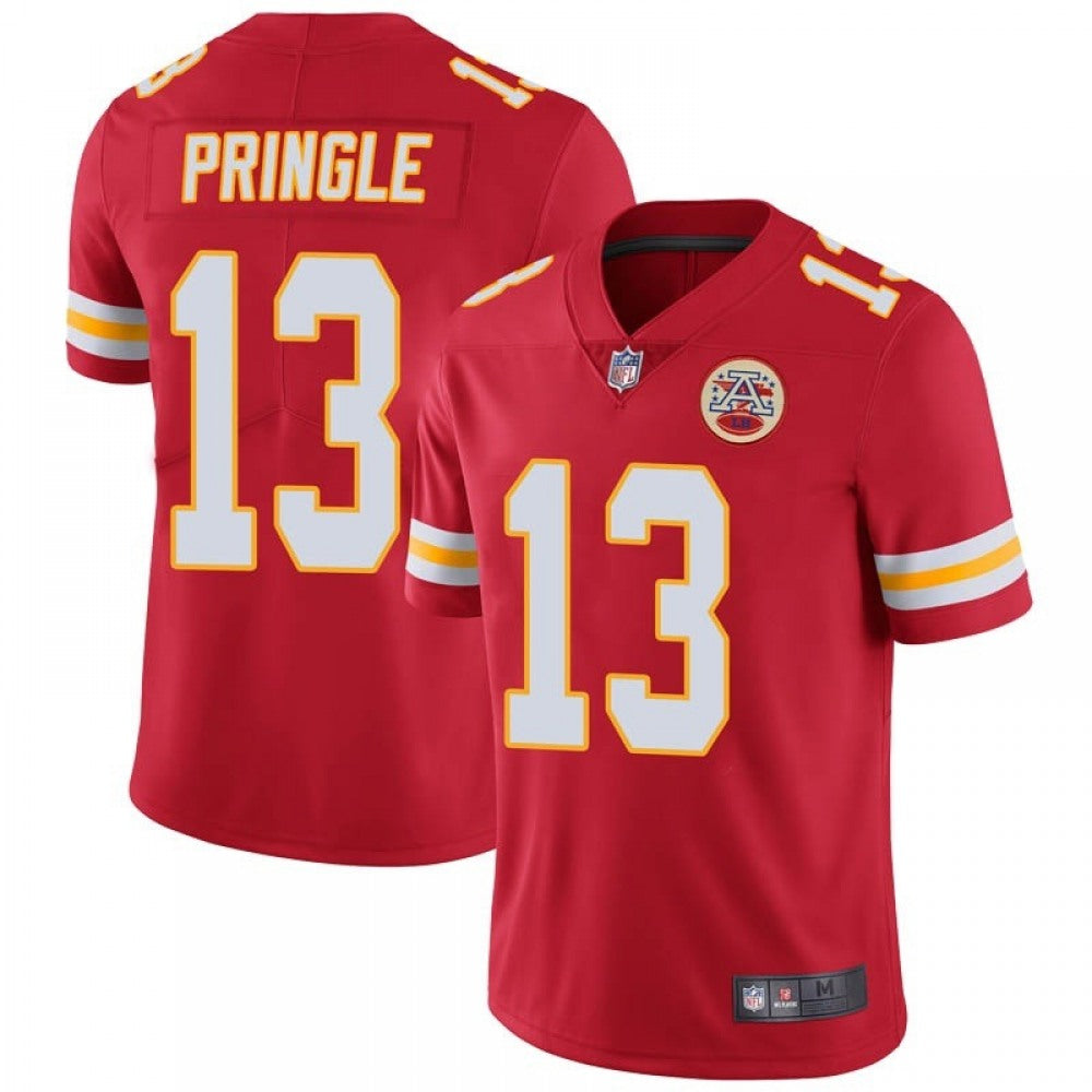 Men's Kansas City Chiefs #13 Byron Pringle Red Vapor Untouchable Limited Stitched Jersey 