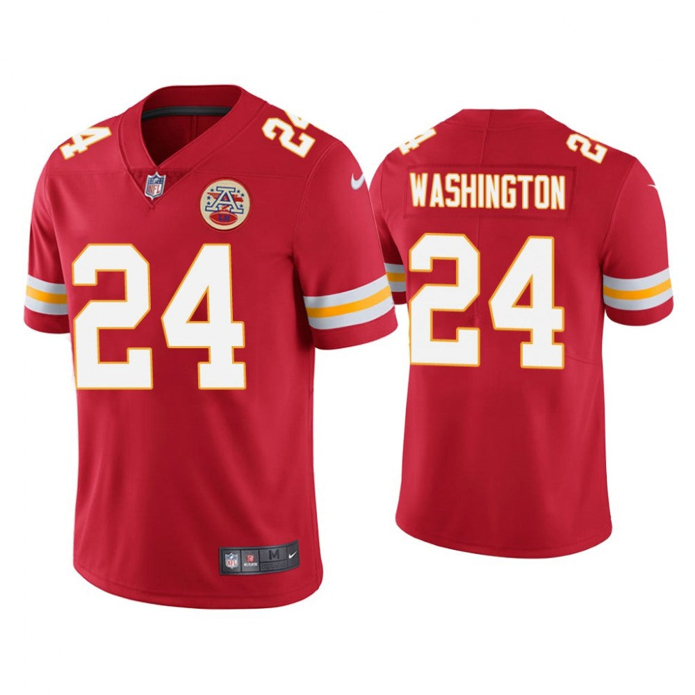 Men's Kansas City Chiefs #24 DeAndre Washington Red Vapor Untouchable Limited Stitched Jersey 