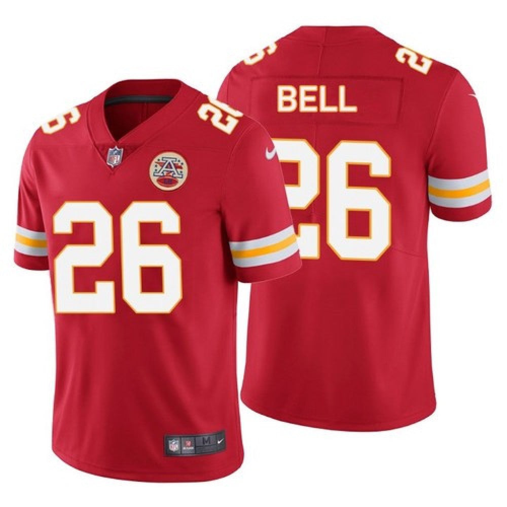 Men's Kansas City Chiefs #26 Le'Veon Bell Red Vapor Untouchable Limited Stitched Jersey 