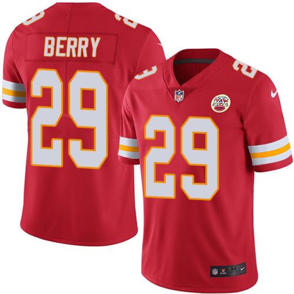 Chiefs #29 Eric Berry Red Men's Stitched NFL Limited Rush Jersey 