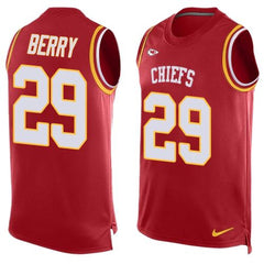 Chiefs #29 Eric Berry Red Team Color Men's Stitched NFL Limited Tank Top Jersey 