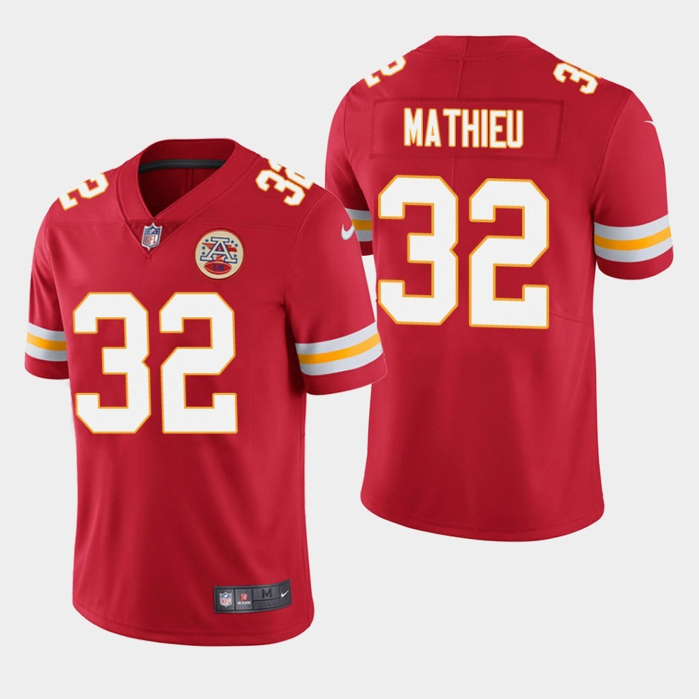Men's Kansas City Chiefs #32 Tyrann Mathieu Red Vapor Untouchable Limited Stitched NFL Jersey 