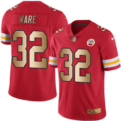 Chiefs #32 Spencer Ware Red Men's Stitched NFL Limited Gold Rush Jersey 