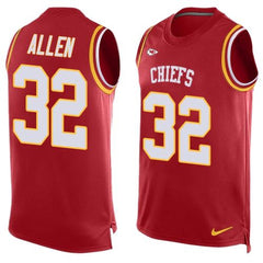 Chiefs #32 Marcus Allen Red Team Color Men's Stitched NFL Limited Tank Top Jersey 