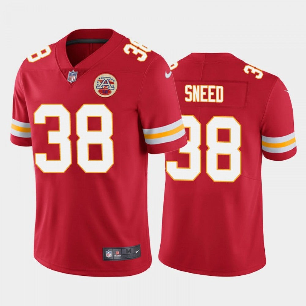 Men's Kansas City Chiefs #38 L'Jarius Sneed Red Vapor Untouchable Limited Stitched Jersey 