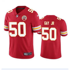 Men's Kansas City Chiefs #50 Willie Gay Jr. Red Vapor Untouchable Limited Stitched Jersey 
