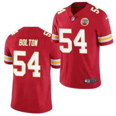 Men's Kansas City Chiefs #54 Nick Bolton 2021 Red Limited Stitched Jersey 