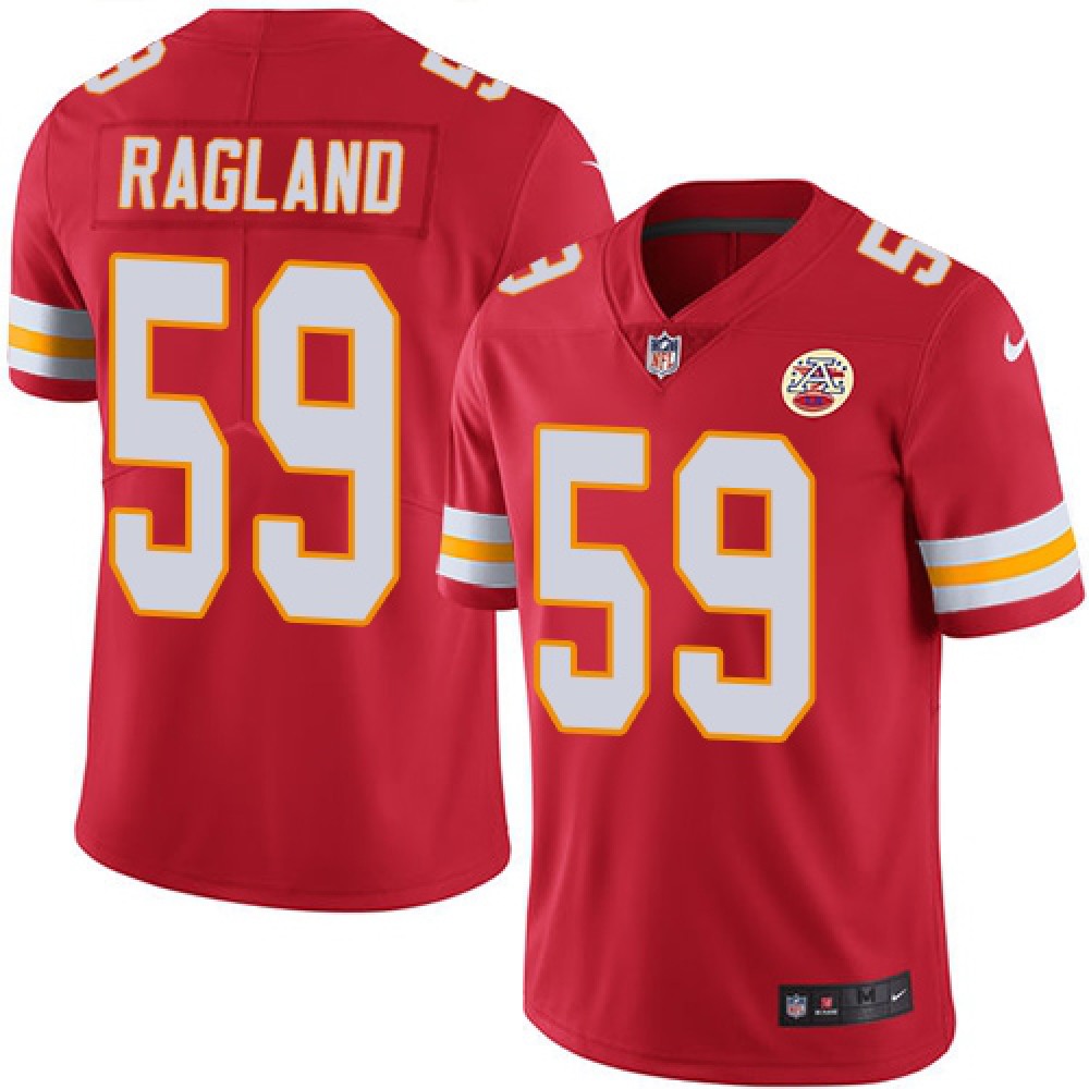 Men's Kansas City Chiefs #59 Reggie Ragland Red Vapor Untouchable Limited Stitched NFL Jersey 