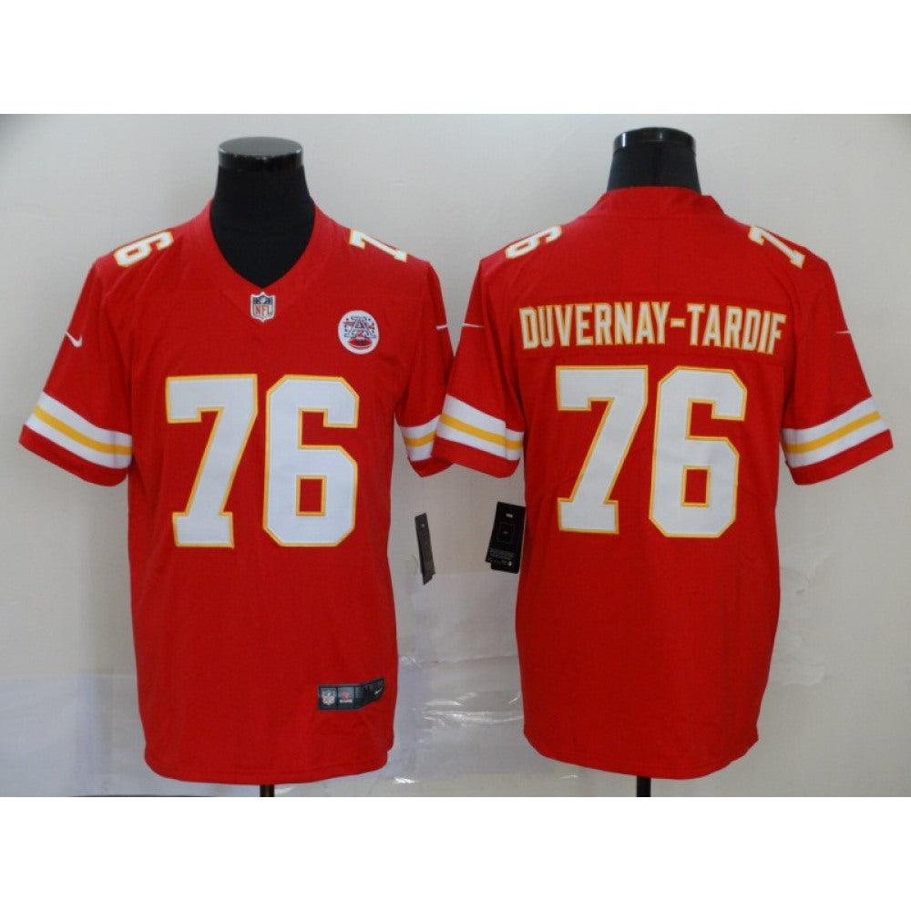 Men's Kansas City Chiefs #76 Laurent Duvernay-Tardif Red Vapor Untouchable Limited Stitched NFL Jersey 