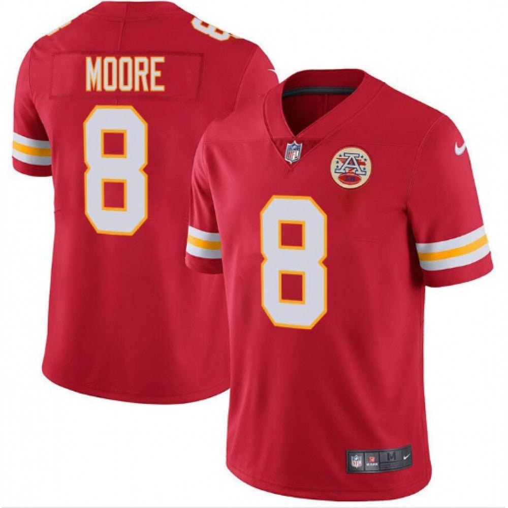 Men's Kansas City Chiefs #8 Matt Moore Red Vapor Untouchable Limited Stitched NFL Jersey 