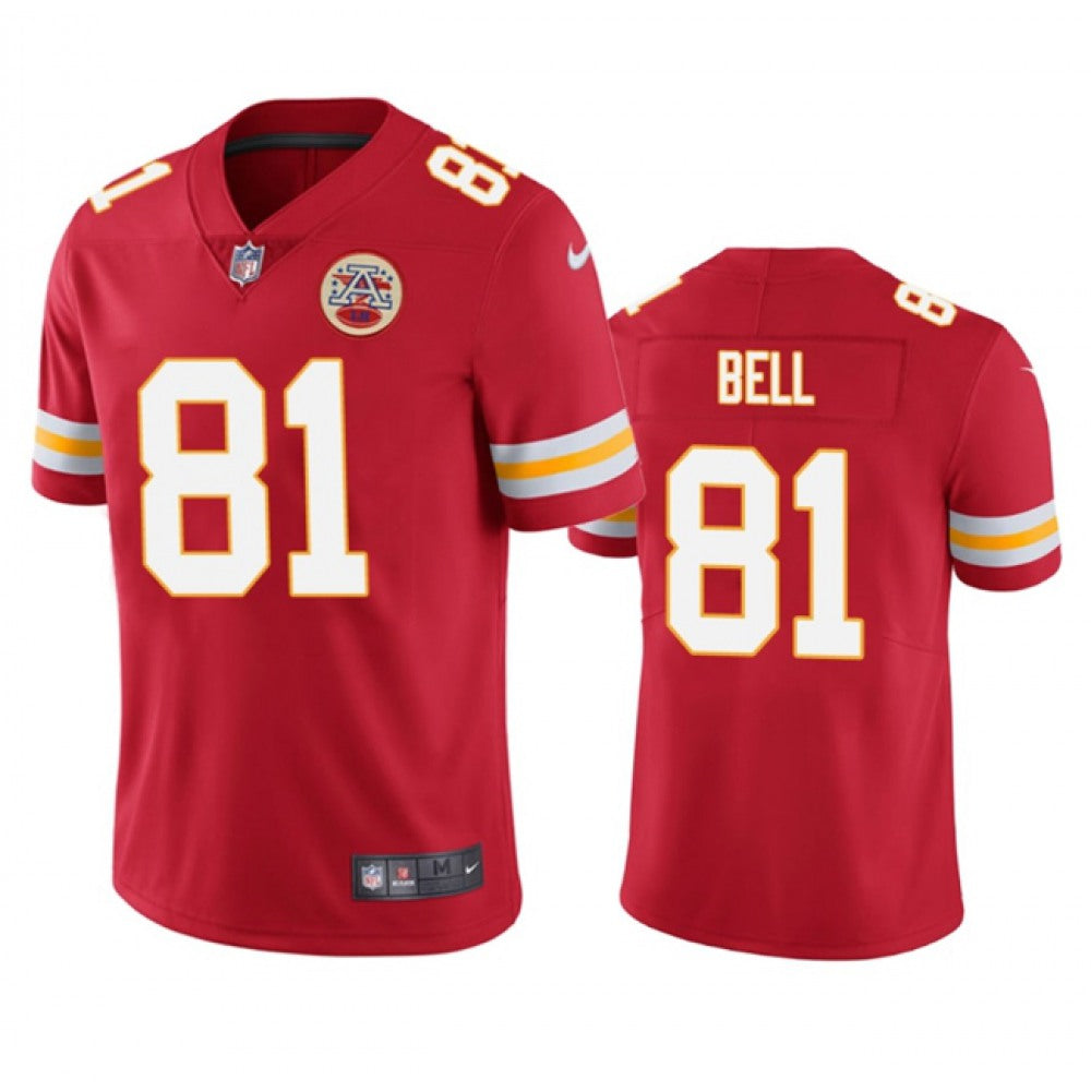 Men's Kansas City Chiefs #81 Blake Bell Red Vapor Untouchable Limited Stitched Jersey 