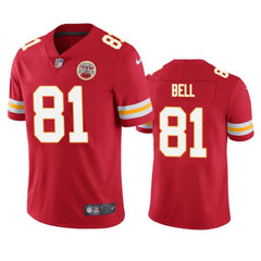 Men's Kansas City Chiefs #81 Blake Bell Red Vapor Untouchable Limited Stitched Jersey 