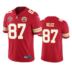 Men's Kansas City Chiefs #87 Travis Kelce Red 2019 60th Anniversary Limited Stitched NFL Jersey 