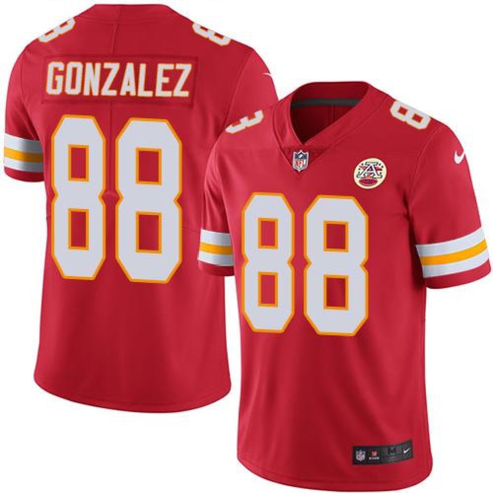 Chiefs #88 Tony Gonzalez Red Men's Stitched NFL Limited Rush Jersey 