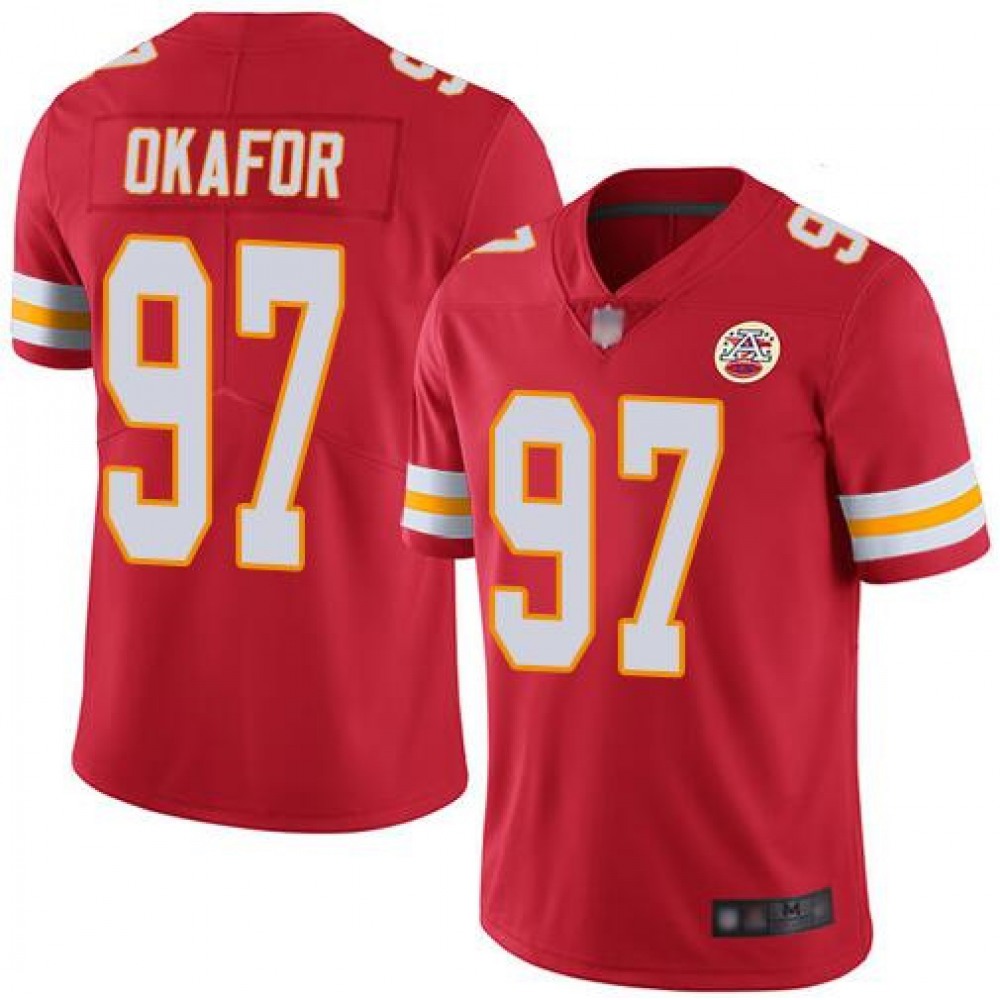 Men's Kansas City Chiefs #97 Alex Okafor Red Vapor Untouchable Limited Stitched NFL Jersey 