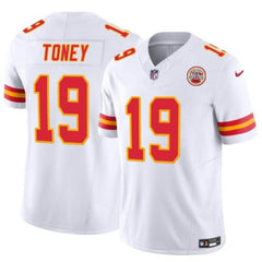 Men's Kansas City Chiefs #19 Kadarius Toney White 2023 F.U.S.E. Vapor Untouchable Limited Stitched Jersey 
