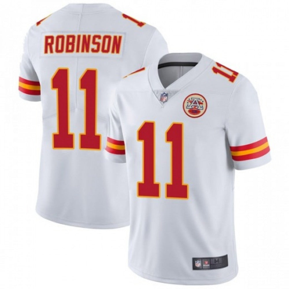 Men's Kansas City Chiefs #11 Demarcus Robinson White Vapor Untouchable Limited Stitched NFL Jersey 