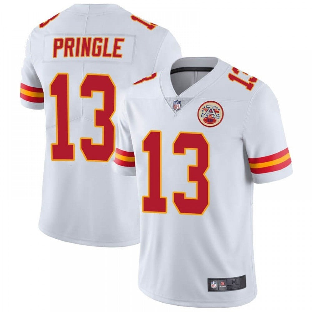 Men's Kansas City Chiefs #13 Byron Pringle White Vapor Untouchable Limited Stitched Jersey 