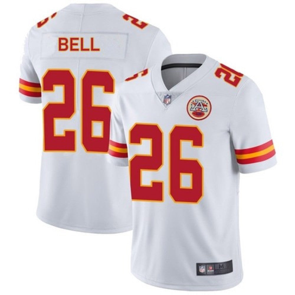 Men's Kansas City Chiefs #26 Le'Veon Bell White Vapor Untouchable Limited Stitched Jersey 