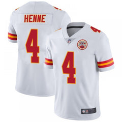 Men's Kansas City Chiefs #4 Chad Henne White Vapor Untouchable Limited Stitched Jersey 