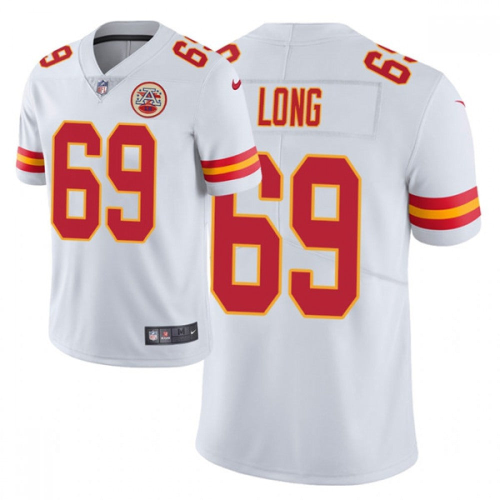 Men's Kansas City Chiefs #69 Kyle Long White Limited Stitched NFL Jersey 