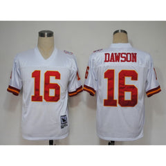 Mitchell And Ness Chiefs #16 Len Dawson White Stitched Throwback NFL Jersey 