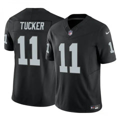 Men's Las Vegas Raiders #11 Tre Tucker Black 2023 F.U.S.E Vapor Untouchable Stitched Football Jersey 