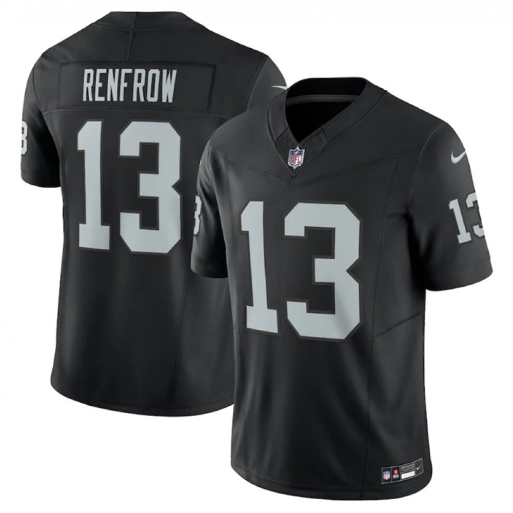 Men's Las Vegas Raiders #13 Hunter Renfrow Black 2023 F.U.S.E Vapor Untouchable Stitched Football Jersey 