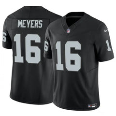 Men's Las Vegas Raiders #16 Jakobi Meyers Black 2023 F.U.S.E Vapor Untouchable Stitched Football Jersey 