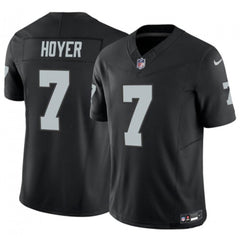 Men's Las Vegas Raiders #7 Brian Hoyer Black 2023 F.U.S.E Vapor Untouchable Stitched Football Jersey 